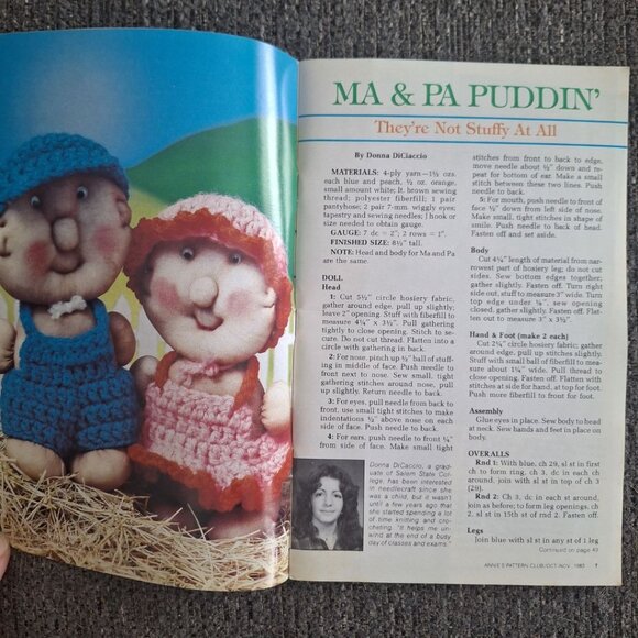 Annie's Pattern Club No 23 Needle Craft Newsletter Booklet Quilt Dress 1983 Ma P - Picture 5 of 14